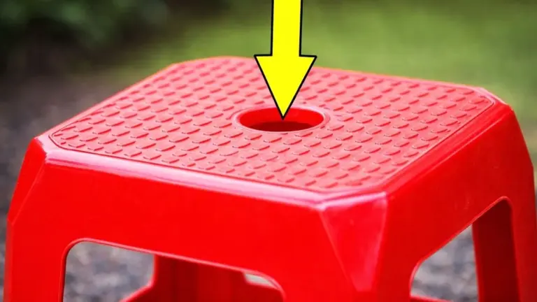 Dlaczego plastikowe krzesło ma dziurę na środku? Sekretne funkcje, o których nie miałeś pojęcia
