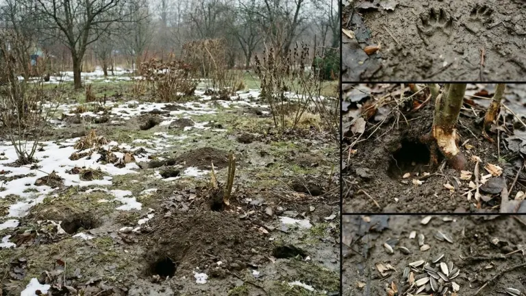 Rozmiar dziury w trawniku zdradza, kto nocą buszuje w Twoim ogrodzie